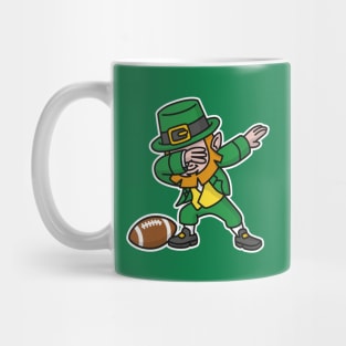 Dab dabbing leprechaun St. Patrick's day rugby Mug